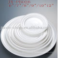 white porcelain round plate